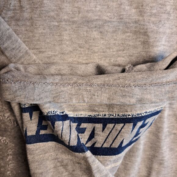 Vintage Gray NIKE Spell Out Striped Arm Logos T Shirt 70s 80s Sportswear Tag M - Picture 12 of 12